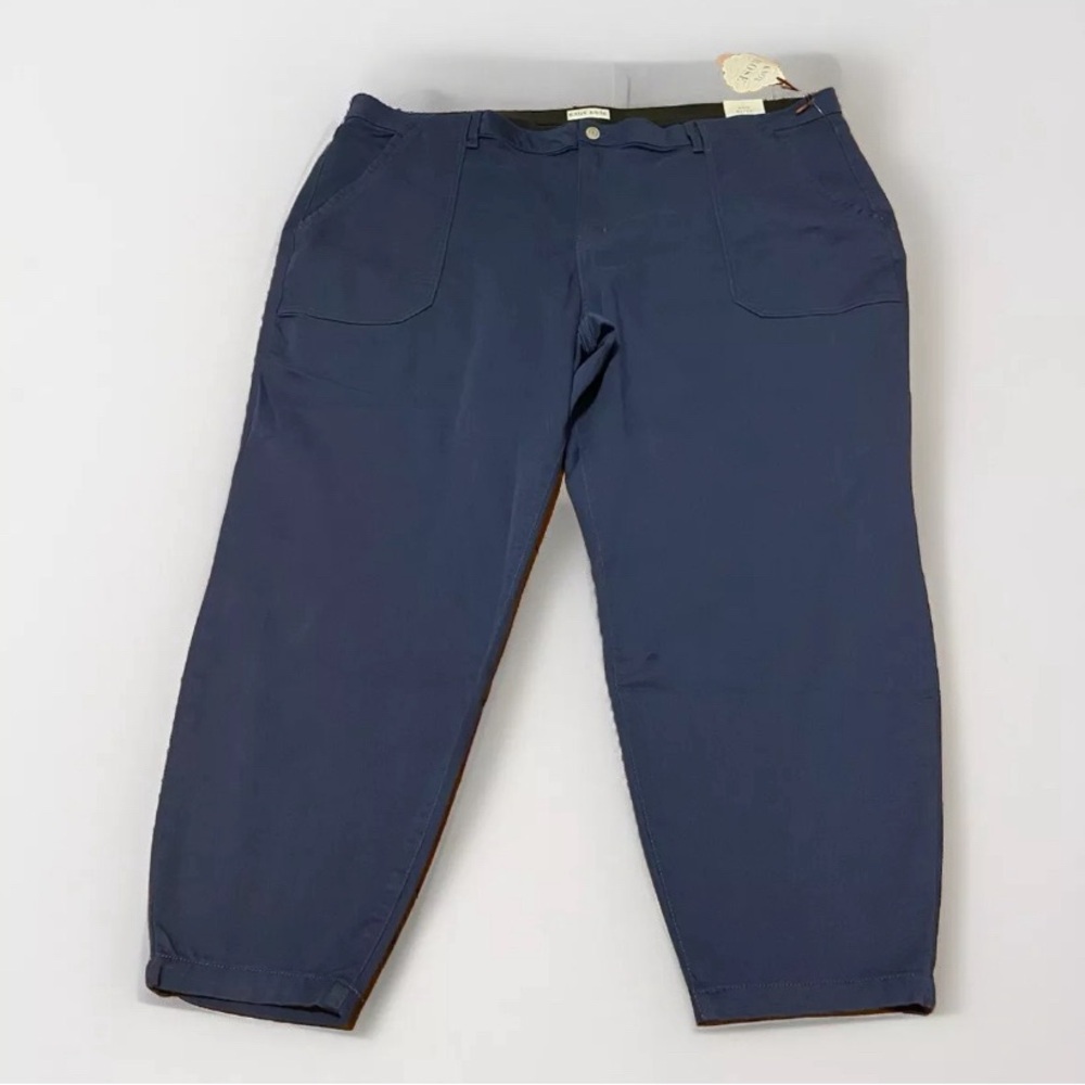 New NWT Knox Rose Navy Blue‎ Mid-Rise Skinny Ankle Capris Size 30W